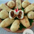 Gemblong/uli nasi isi abon