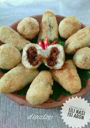 Foto resep Gemblong/uli nasi isi abon