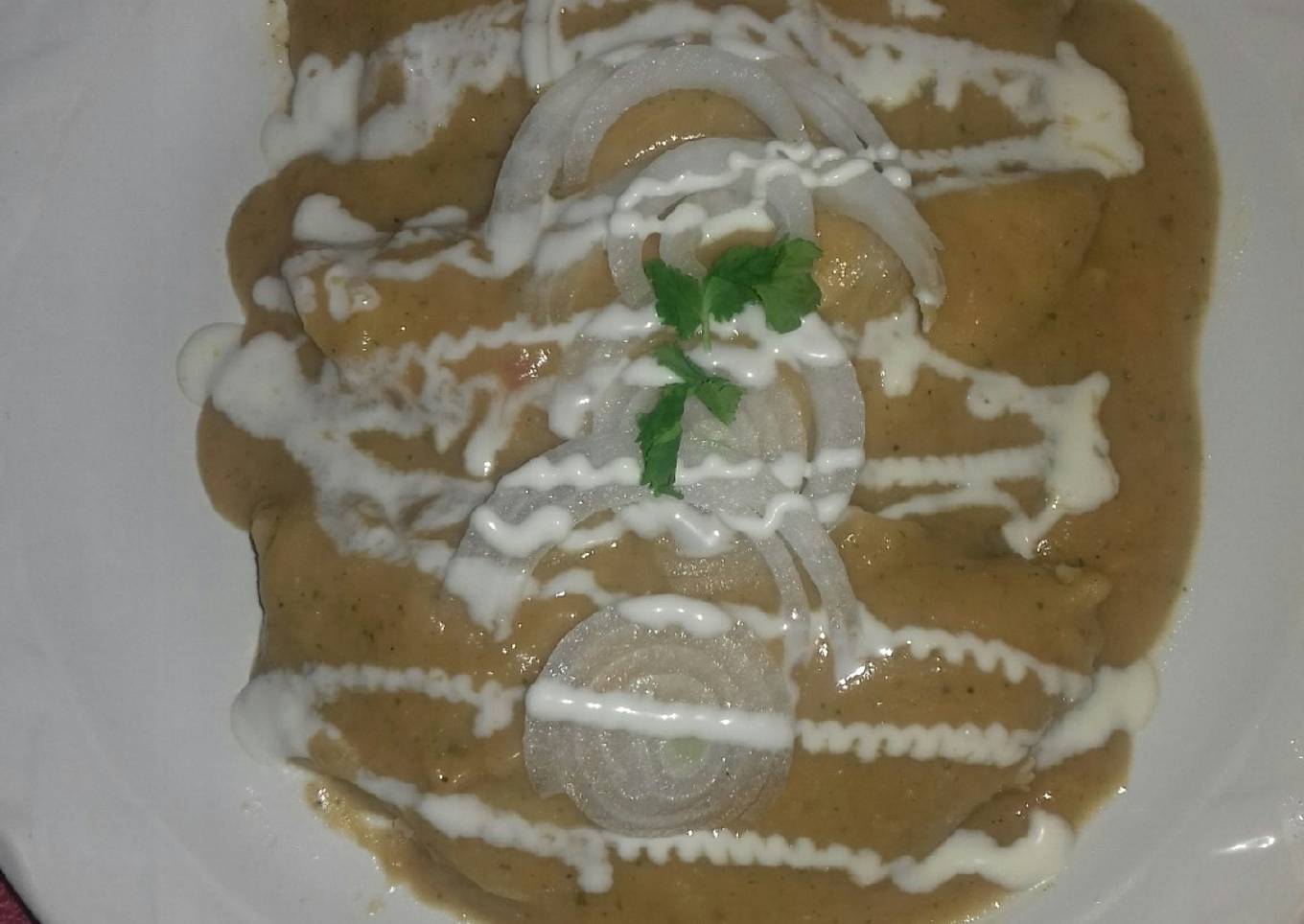 Enfrijoladas de pollo