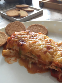 Una foto de Lasaña de verduras