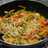 Fettuccini integral con verduras al curry