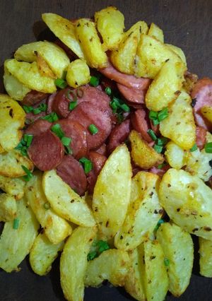 Foto de Linguiça com Batata na Airfryer