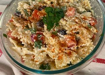 Without Fail Make Recipe Chef Miguels Creamy Spicy Mexican Pasta Salad Very Delicious