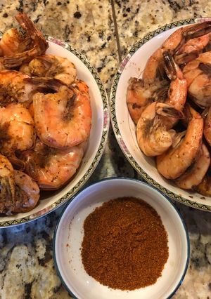 A picture of Shrimp Two Ways: Old Bay & Seasoning.