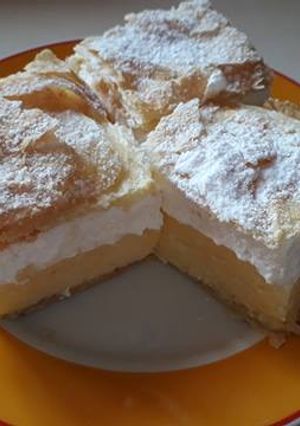 Házi krémes, hajtogatott leveles tésztából recept fotója