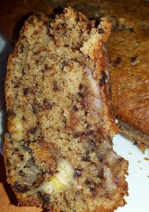 Une photo de Cake banane chocolat