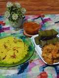 Bihun Lontong Bakwan Siram Sambal (Khas Betawi)
