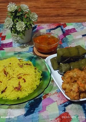 Foto resep Bihun Lontong Bakwan Siram Sambal (Khas Betawi)