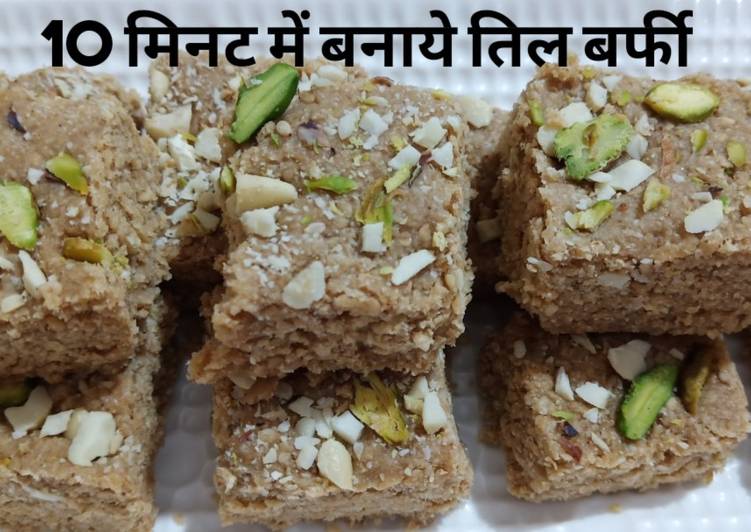 Easiest Way to Make Super Quick Homemade Sankranti special 10 min main banaye Til Barfi recipe