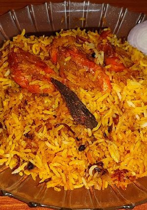 প্রন বিরিয়ানি(Prwan biriyani recipe in Bengali) রেসিপির প্রধান ছবি