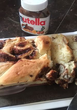 A picture of Nutella bread.
