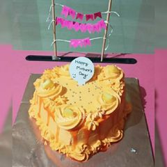 A picture of Eggless Mango Cake.