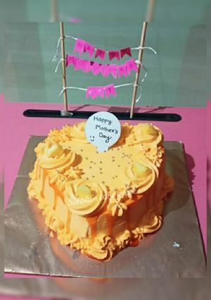 A picture of Eggless Mango Cake.