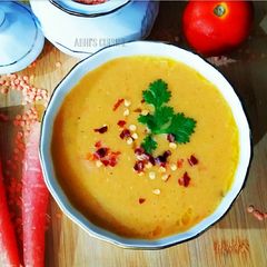 A picture of Red lentil soup.