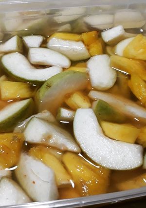 Foto resep Asinan Buah Nanas Jambu
