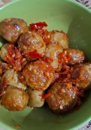 Foto resep Balad alias bakso balado