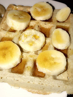 Una foto de Waffles de avena