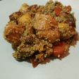 Quinoa con pollo, soja y miel
