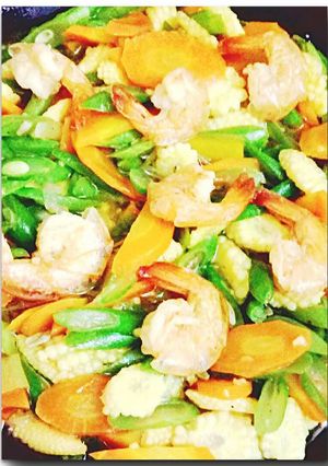Foto resep Udang ca sayuran