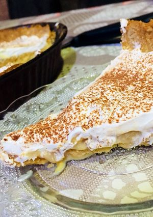 Une photo de Tarte caramel banane 🤤