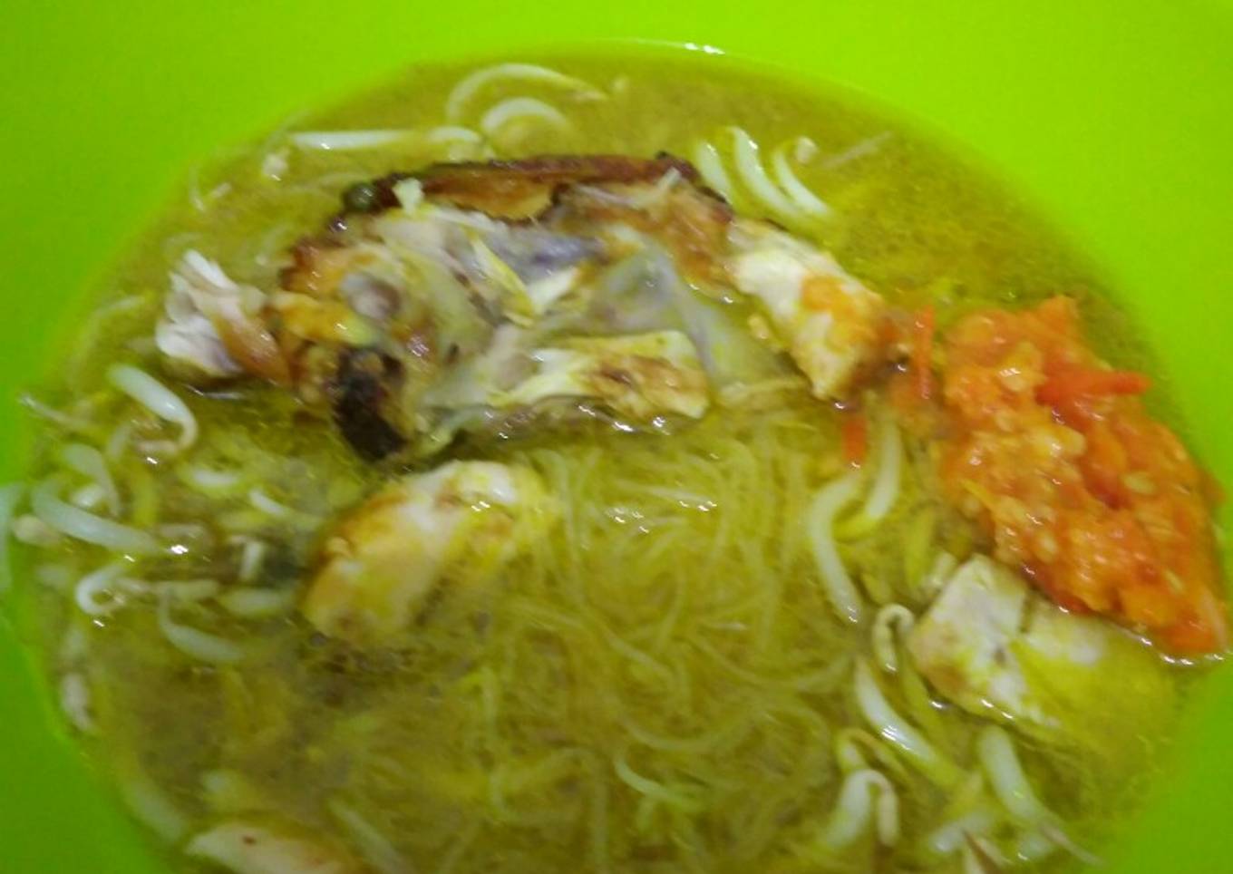 Soto ayam sederhana