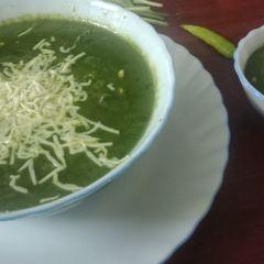 A picture of Palak corn.