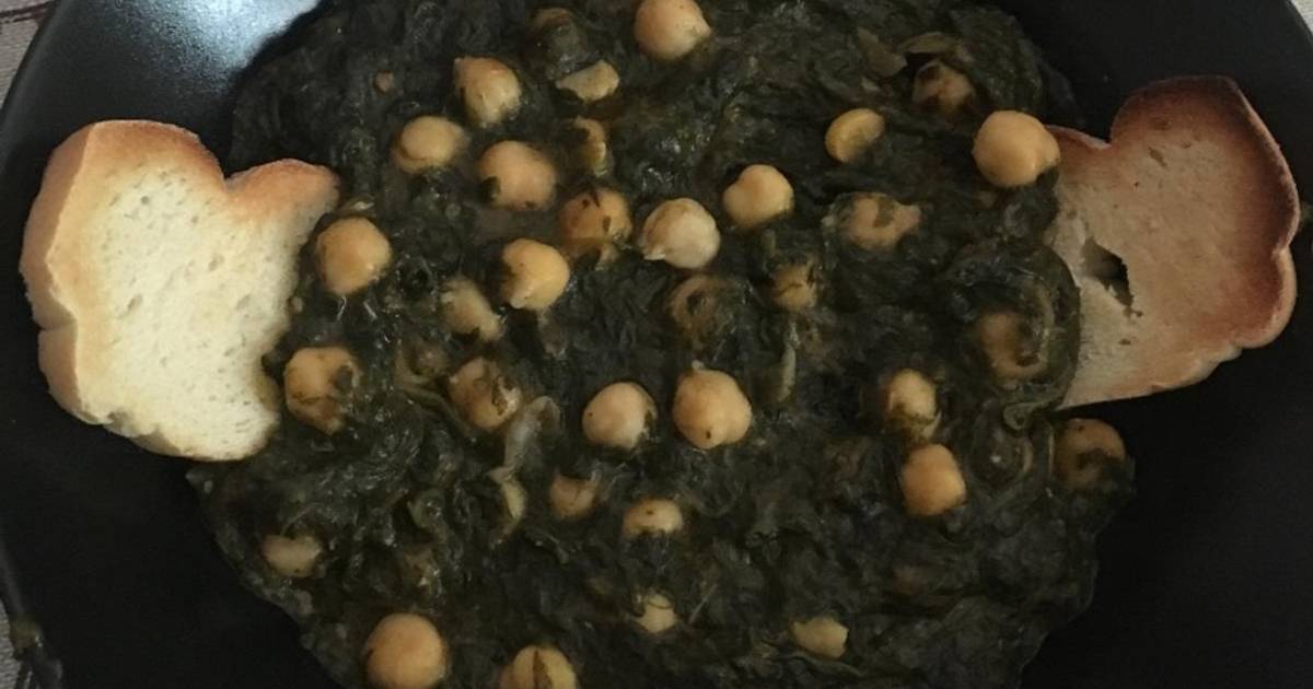 Espinacas con Garbanzos Monsieur cuisine Connect Receta de Piojo