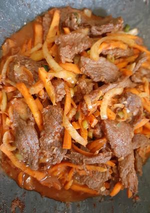 Foto resep Spicy beef bulgogi teriyaki