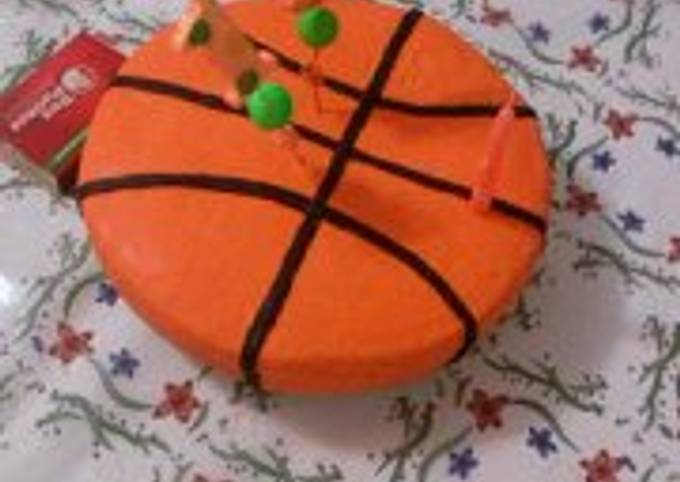Torta de cumpleaños estilo Basquet Receta de Mahia- Cookpad