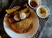 A picture of ginger garlic paratha
