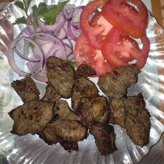 Pan fried chunks pepper steak A picture of Pan fried chunks pepper steak.