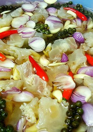 Hình của món Gân Bò Ngâm Mắm.