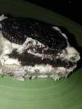 Postre con galleta óreo y vainilla