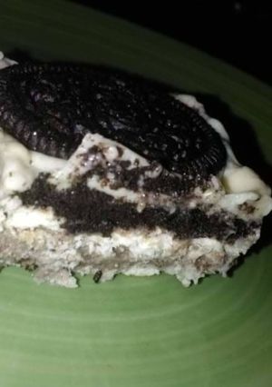 Una foto de Postre con galleta óreo y vainilla