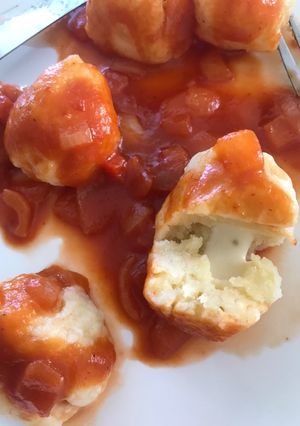 Una foto de Ñoquis rellenos