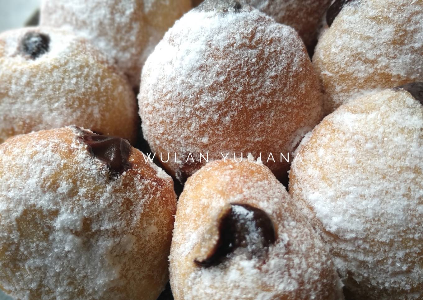 Donat Pisang (Bomboloni) Cokelat Enak