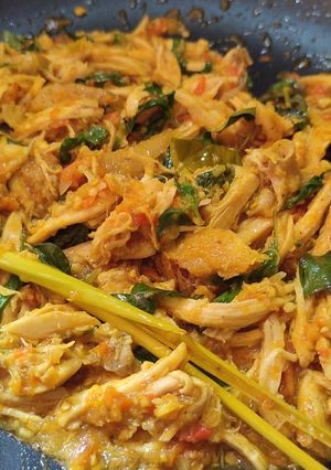 Foto resep Ayam Suwir Kemangi Pedas