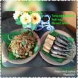 Tumis pepaya muda & kulit sapi