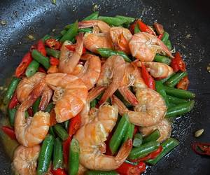 Resep mudah Tumis Udang Buncis Sederhana Paling Enak