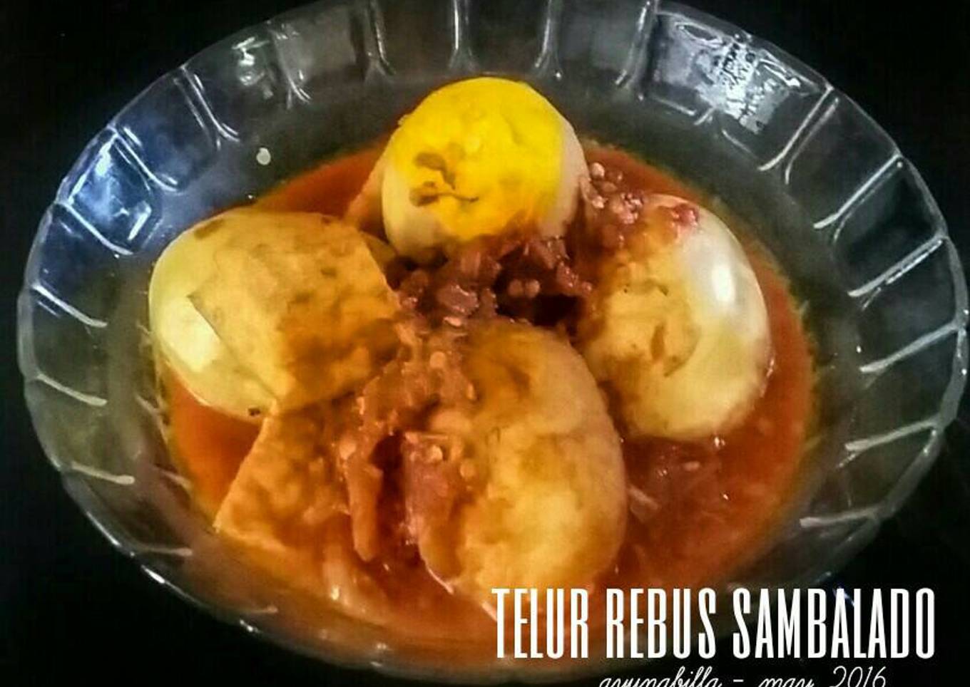Telur rebus sambalado