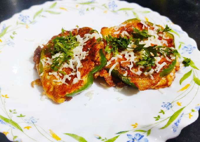 Cheesy egg stuffed peppers