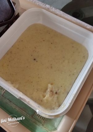 A picture of Healthy haldi wheat flour soup.