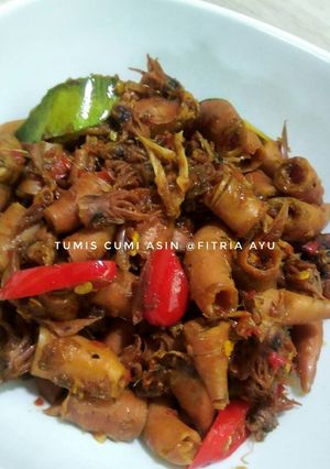 Foto resep Tumis cumi asin