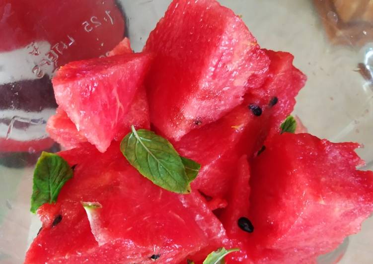 Agua de sandía con menta 🍉🥬🥤