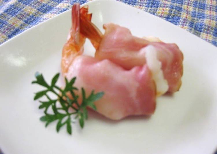 Step-by-Step Guide to Prepare Any-night-of-the-week Shrimp Wrapped in Bacon - Good for Bentos