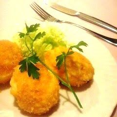 A picture of Our "Tamakoro" Egg Croquettes.