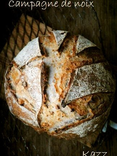 A picture of Rustic Walnut Loaf with Homemade Natural Leaven.
