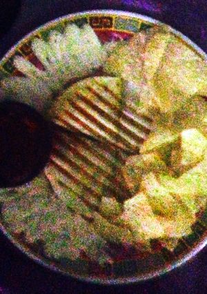 A picture of Garlic Shrimp Alfredo Quesadilla.