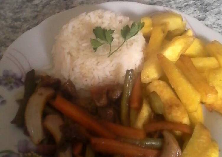 Lomo saltado con verduritas