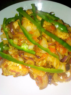 A picture of Awara with sauce.